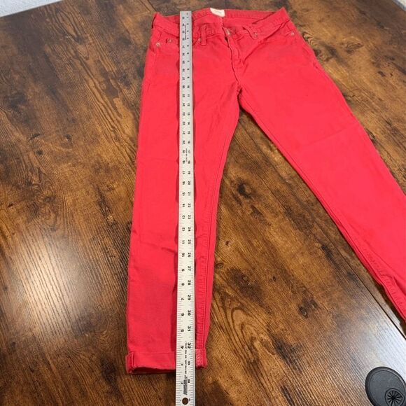 HUDSON JEANS women’s Skinny Red Jeans‎ Size 29 Pants - Picture 5 of 7